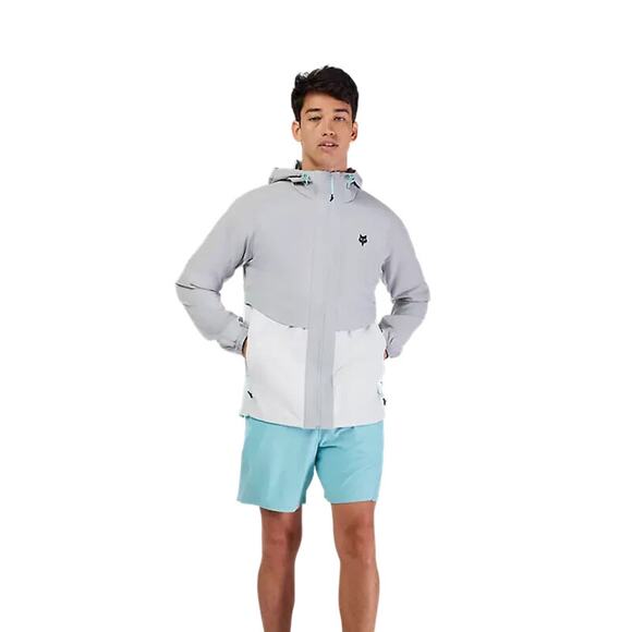 New Fox Racing Mens Survivalist Windbreaker Jacket Steel Gray #32616-172-Medium - Picture 4 of 8